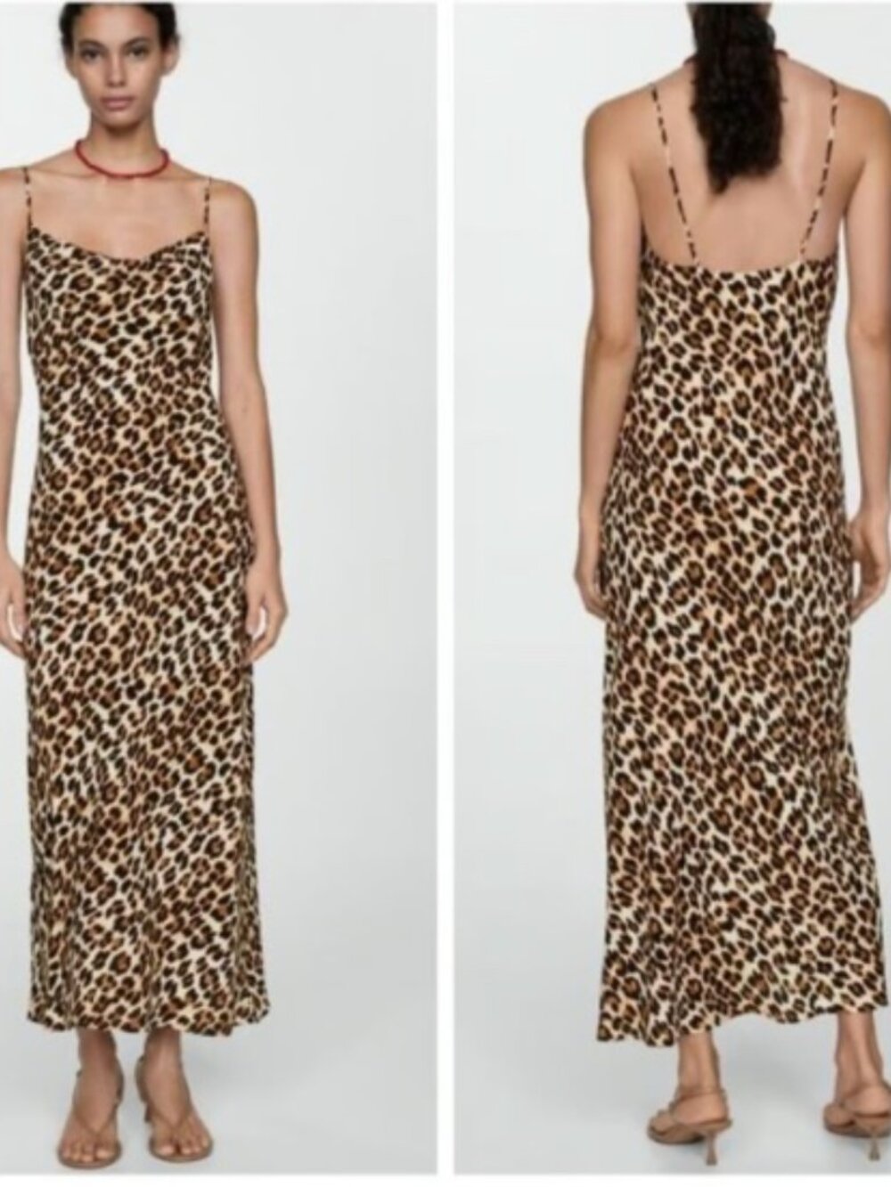 Mango Leopard Print Maxi